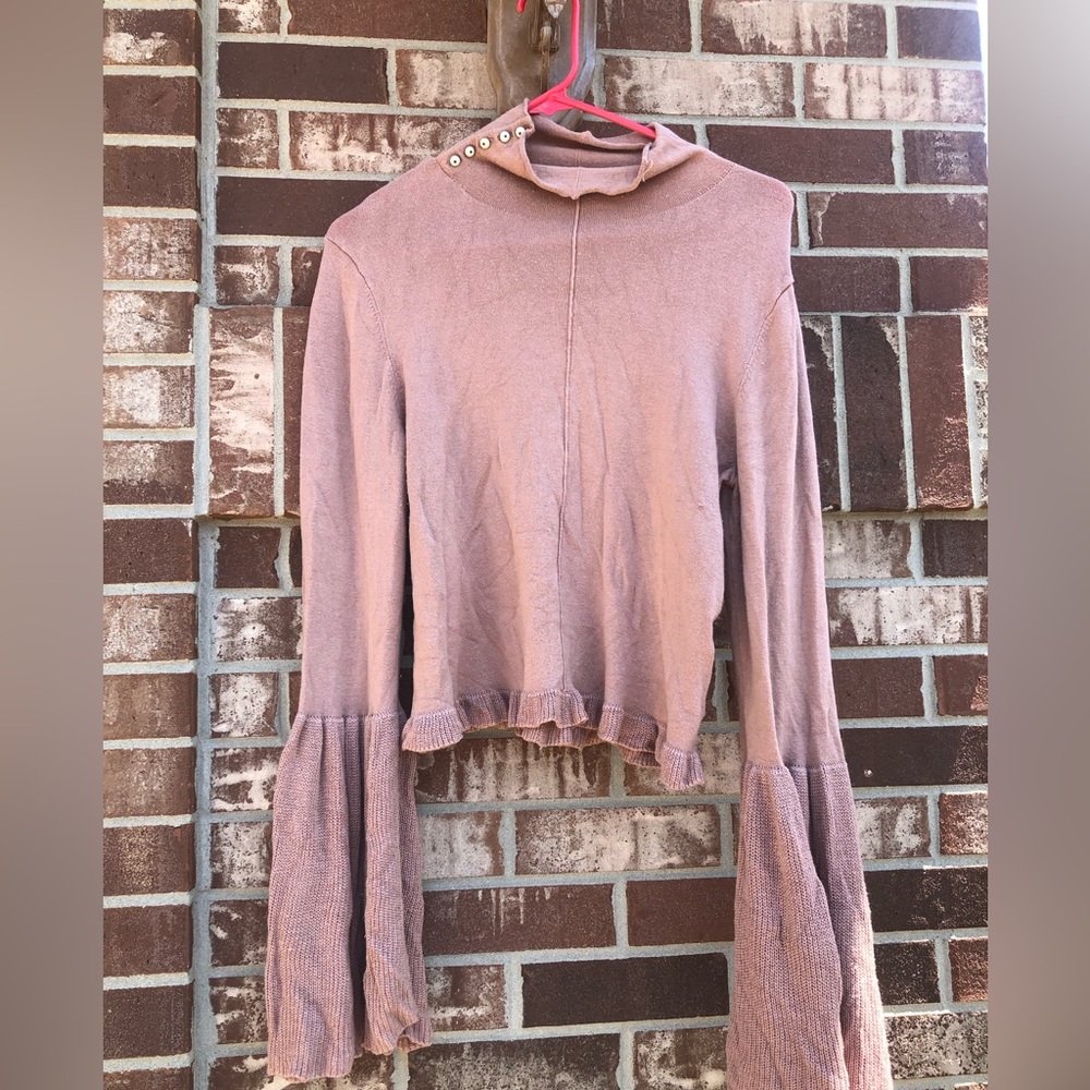 Free People Bell Sleeve Sweater